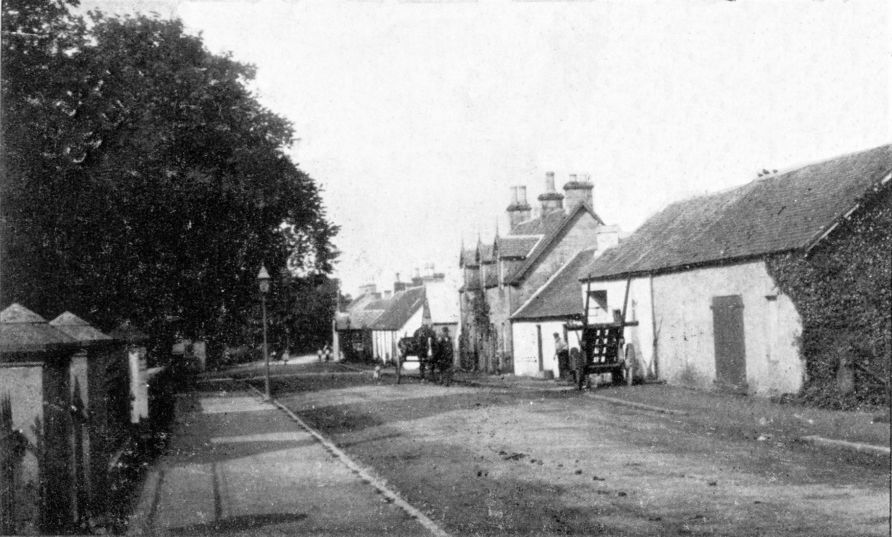 Historic photograph of Balfron Road and The Old Mill